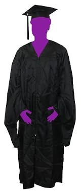Master's Gown Package (Cap, Gown, and Tassel) (Black)