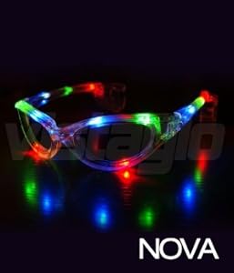 Lunettes lumineuses Nova LED Multi couleurs - Idéal pour vos soirées