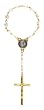Rosary - One Decade Finger Rosary - Our Lady of Grace - Latin Cross - IMPORTED FROM ITALY & BRAZIL