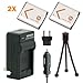 Kapaxen Two High Capacity NP-BN1 Battery Packs & Charger Kit With Bonus Mini Tripod for Sony DSC-T99 DSC-T110 DSC-TX5 DSC-TX7 DSC-TX9 DSC-TX10 DSC-TX20 DSC-TX55 DSC-TX66 DSC-TX100V DSC-TX200V DSC-W310 DSC-W320 DSC-W330 DSC-W350 DSC-W360 DSC-W380 DSC-W390 DSC-W510 DSC-W515PS DSC-W520 DSC-W530 DSC-W550 DSC-W560 DSC-W570 DSC-W580 DSC-W610 DSC-W620 DSC-W650 DSC-W690 DSC-WX5 DSC-WX7 DSC-WX9 DSC-WX50 DSC-WX70 DSC-WX150 Digital Cameras