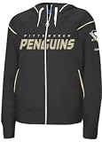 Apparel : Pittsburgh Penguins Woman's Dazzle Trim Shuttle Hoodie