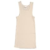 "Ann Avenue" Ribbed / Fitted Tank for Women cream (off-white) large