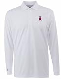 Los Angeles Angels Long Sleeve Polo Shirt (White) - X-Large