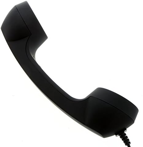 Zendoo Unique Retro Telephone Style Handset with Microphone and Volume Control for Iphone Ipad (Black)