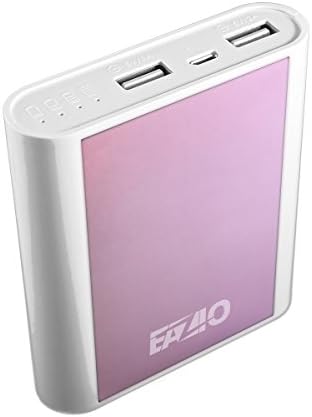 Portable Cell Phone Charger 10400mAh Power Bank By Eazio. External Battery Pack Chargers for Your Iphone, Samsung, and More. Long Life Cycle Charge on the Go Compatible with Most Devices Five Amazing Colors Double USB Output. Click Add to Cart Now!