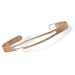 Solid Copper Cuff Bracelet with Cut Out Design Top