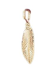 CleverEves 14k Gold Charm Leaves 0.8 - Gram(s)