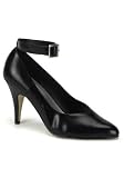 Women's 4 Inch Heel Pump (Black Pu;9)