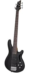 Schecter Omen-5 5-String Electric Bass (Gloss Black)