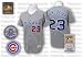 Ryne Sandberg #23 1990 Chicago Cubs Authentic Throwback Mitchell and Ness MLB Baseball Jersey (Grey)