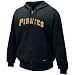 Nike Pittsburgh Pirates Black Tackle Twill Full Zip Hoody Sweatshirt
