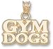 Georgia Bulldogs Solid 10K Gold ''GYM DOGS'' Pendant