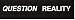 QUESTION REALITY decal bumper sticker