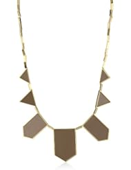 House of Harlow 1960 Gold-Plated Station Leather Necklace