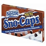 Nestle Sno Caps Semi Sweet Chocolate, Movie Pack - 3.1 Oz Pack, 18 Ea