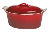 Le Creuset - 91008420064000 - Terrine à Foie Gras Ovale - Céramique - Cerise
