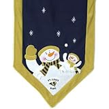St. Louis Rams 72"x15" Snowman Table Runner Plush Embroidered Stars