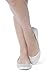 Women's Satin Rhinestone Ballet Flats by Dessy