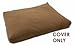 Faux Suede Covers For Our Pet Dream  Range Of Oblong Memory Foam and Hollow Fibre Filled Dog Beds