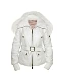 Forzieri Fur Collar Cream Multi-pocket Leather Jacket