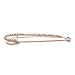Safety Pin Movement - Rhodium Plated Large Safety Pin Jewelry - Unique Punk Chic Brooch Style Pin - Catch Scarf or Lapel - Candy Cane Shape Rose Gold with Crystals