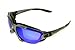 ICE -  Der Alpinistleichte Ganzjahres-Sportbrille | 39g | alle UV-Filter UV400 | 3 Linsenfarben | Gesichtsauflagerahmen abnehmbar | B&uuml;gel abnehmbar | mit Kopfband | Sichtfeld-Vollabschattung | Oberfl&auml;che GRAU-METALLIC | gro&szlig;fl&auml;chige Nasenauflage | mit spezial Hard-Case | UNISEXTechnische Daten:*  Lens 1: smoke, leichte Au&szlig;enverspiegelung blau, alle UV-Filter*  Lens 2: orange, zarte Au&szlig;enverspiegelung silber, alle UV-Filter*  Lens 3: natur-klar, zarte Au&szlig;enverspiegelung gelb, alle UV-Filter*  Frame: PC-Frame, Oberfl&auml;che GRAU-METALLIC, Innenrahmen SCHWARZ, 4mm Glattschaum-Gesichtsauflage mit Linsenhinterl&uuml;ftung*  B&uuml;gel: mit dem Frame verschraubt, Oberfl&auml;che GRAU-METALLIC, bzw. SCHWARZ, abnehmbar*  Kopfband: 20mm breit, bestickt, verstellbar, dauerelastisch*  Nasenauflage: gro&szlig;fl&auml;chig, glatt*  Besonderheiten: Sichtfeld-Vollbeschattung, Gesichtsauflagerahmen, Kopfband, Wechsellinsen*  Gewicht: 39g*  Hardcase: mit Rei&szlig;verschluss und kleinem Karabiner, innen Samtauskleidung, flexibel, luxuri&ouml;s*  Lieferumfang: Inhalt: Brille mit Zusatzlinsen, Kopfband, Gesichtsauflagerahmen, Hardcase und Mikrofaserbeutel*  Wechselinfo Linse: Eine Bildbeschreibung finden Sie im Lieferumfang. Erg&auml;nzend dazu ist anzumerken, dass das Entfernen der Linse mitunter einfacher ist, wenn man die Aussenseite, an der die Linse befestigt ist, etwas nach hinten biegt, um so die Linse zuerst dort herauzunehmen. Lassen Sie dabei immer Gef&uuml;hl walten. Linsen brechen nicht, der Rahmen dieses Modells ist ebenfalls sehr robust!*  Wechselinfo B&uuml;gel: Die B&uuml;gel sind in die Fassung eingeklippt. der Klip ist eine Wippe. Zum Abziehen des B&uuml;gels einfach die Wippe sehr nahe an deren Rand, der nahe dem B&uuml;gel ist, reindr&uuml;cken. Dann l&auml;sst sich dieser einfach rausziehen. Sieht man sich dazu vorab den Klip des mitgelieferten Kopfbandes an, ist die Funktion klar erkennbar.