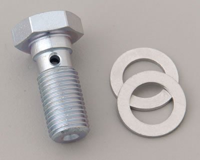 Earl's 977503 Steel 3/8 -24 Single Hole Banjo Bolt