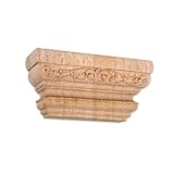 Jeffrey Alexander Pilaster Capital (PC-2RW) 2 x 6 x 3, Rubberwood