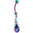 Handcrafted Ornate Rainbow Titanium Belly Ring