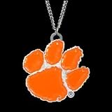 Clemson Tigers Logo Pendant Chain Necklace