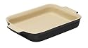 Le Creuset Stoneware Rectangular Dish, 32 cm, Satin Black (Matt Black Finish)