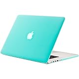 Kuzy - TEAL Turquoise HOT Blue Rubberized Hard Case Cover for Apple MacBook Pro 15.4" with Retina Display Model: A1398 (NEWEST VERSION) 15-Inch - TEAL