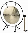 Best Unique Gift Idea Guy Dad Boss - 10" Dia. Chinese Wind Gong & Mallet on Black Steel Stand