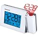 Honeywell PCR201W Atomic Projection Clock with Indoor Temperature, Dual Alarm and Moon Phase