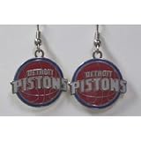 NBA Dangling Earrings - Detroit Pistons Logo