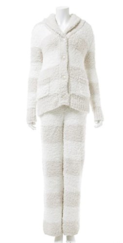 ルームウェア レディース 【gelato pique ジェラート ピケ】 冬 もこもこ 上下セット フリース マシュマロタッチ ボーダー 【並行輸入品】 SY-152A