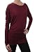 Clearance: Rebecca Beeson Wool Jersey Eighties Tunic in Chianti