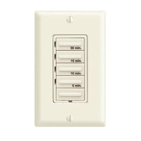 Leviton 615-6230M-00A Decora 30-15-10-5 Preset Minute Electronic Timer, Almond