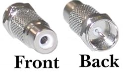 F-Pin Male / RCA Female Adaptor