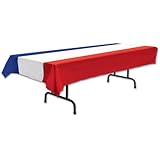 Patriotic Tablecover (red, white, blue) Party Accessory  (1 count) (1/Pkg)