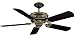 Ellington Ceiling Fans Baroque Model BAR52MBAG5RCD in Matte Black. Indoor fan.
