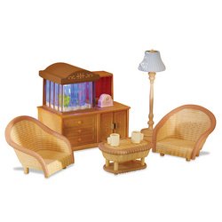 Calico Critters Family Room with Aquarium