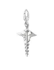 Sterling Silver CADUCEUS Charm