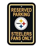 Pittsburgh Steelers Plastic Reserved Parking Sign 