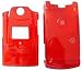 Clear Red Sanyo Katana SCP-6600 Cell Phone Hard Case Faceplate Cover
