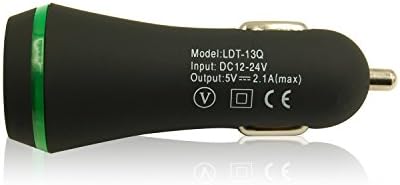 TAODS 2.4Amps / 12W Dual USB HIGH Speed Car charger Designed for Apple and Android Devices