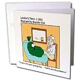 Londons Times Funny Medicine Cartoons - Low Self-Esteem - Greeting Cards-12 Greeting Cards with envelopes