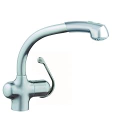 GROHE 33 759 SD0 Ladylux Plus Pull-out Kitchen Faucet, Stainless Steel