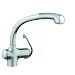 GROHE 33 759 SD0 Ladylux Plus Pull-out Kitchen Faucet, Stainless Steel