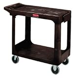 Flat Shelf Utility Cart, beige